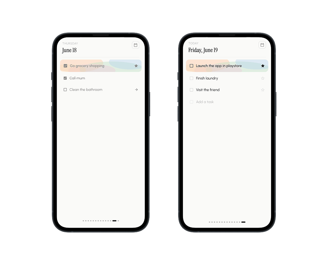 Today and previous day side by side